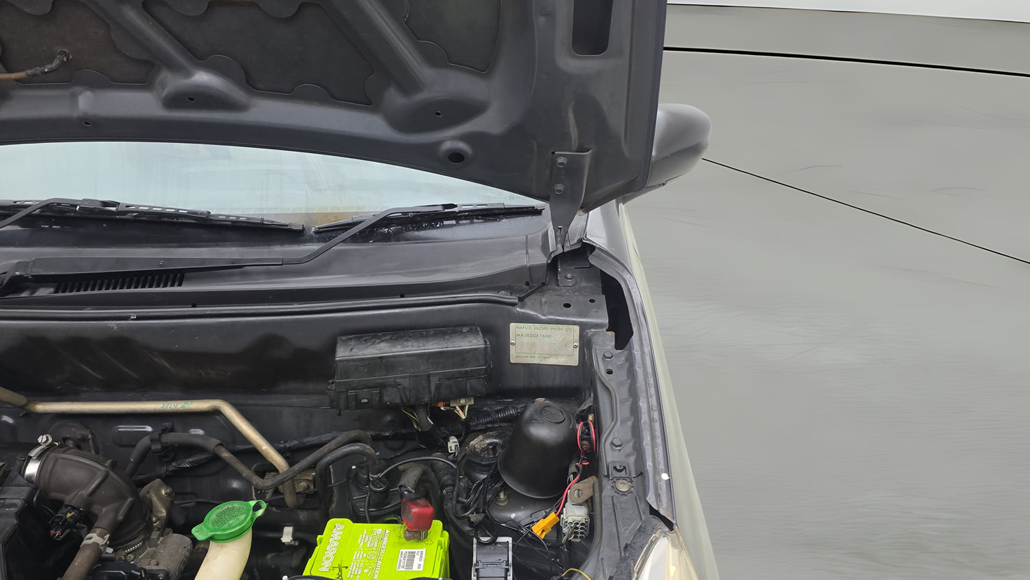 Used 2017 Maruti Suzuki Alto K10 VXi Petrol Manual engine ENGINE LEFT SIDE HINGE & APRON VIEW