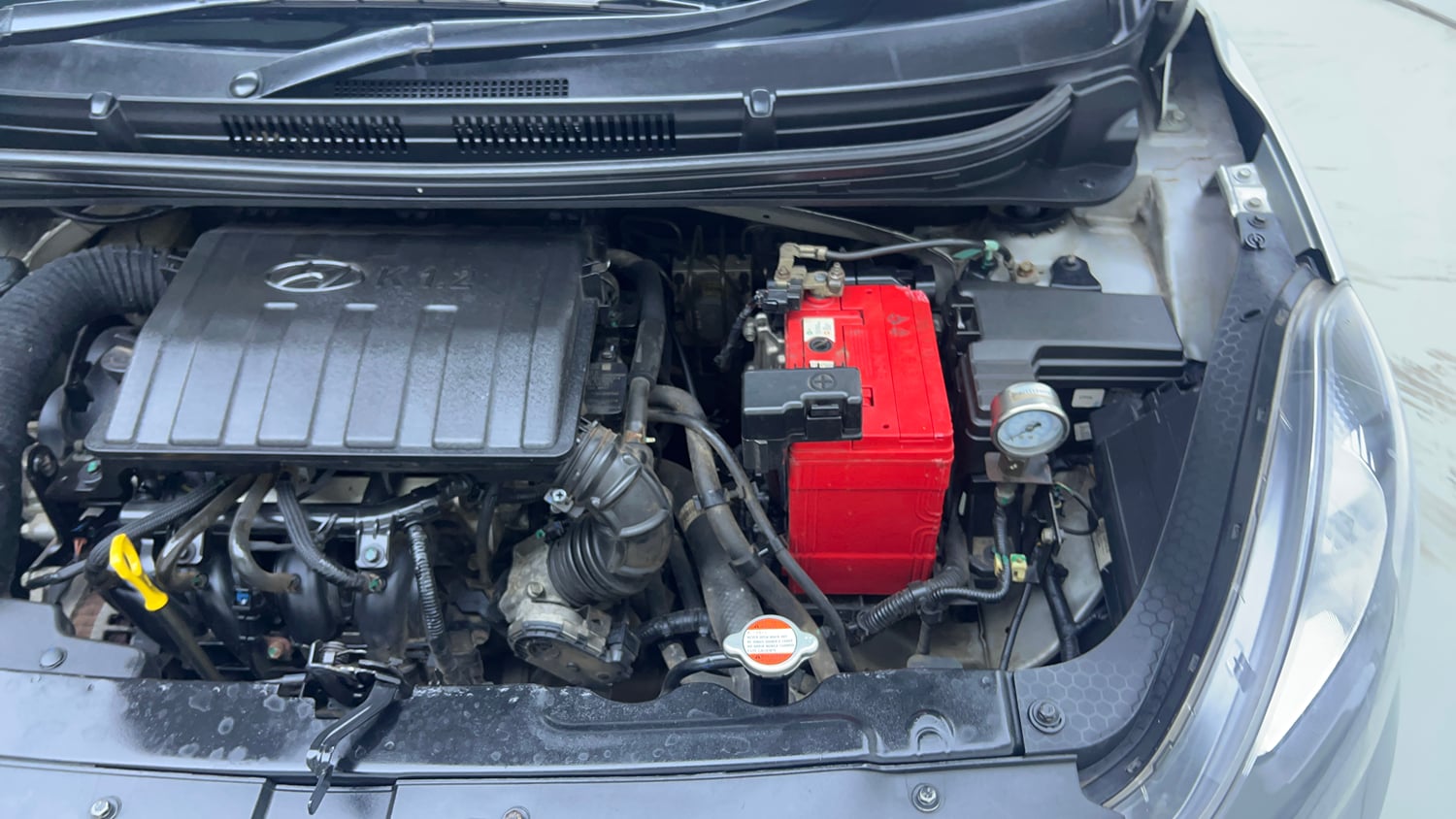Used 2021 Hyundai Grand i10 Nios Sportz 1.2 Kappa VTVT CNG Cng Manual engine ENGINE LEFT SIDE VIEW