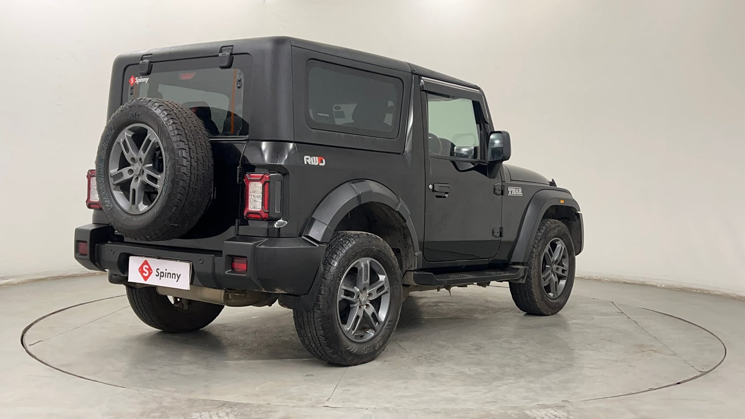 Used 2024 Mahindra Thar LX Hard Top Petrol AT RWD Petrol Automatic exterior RIGHT REAR CORNER VIEW