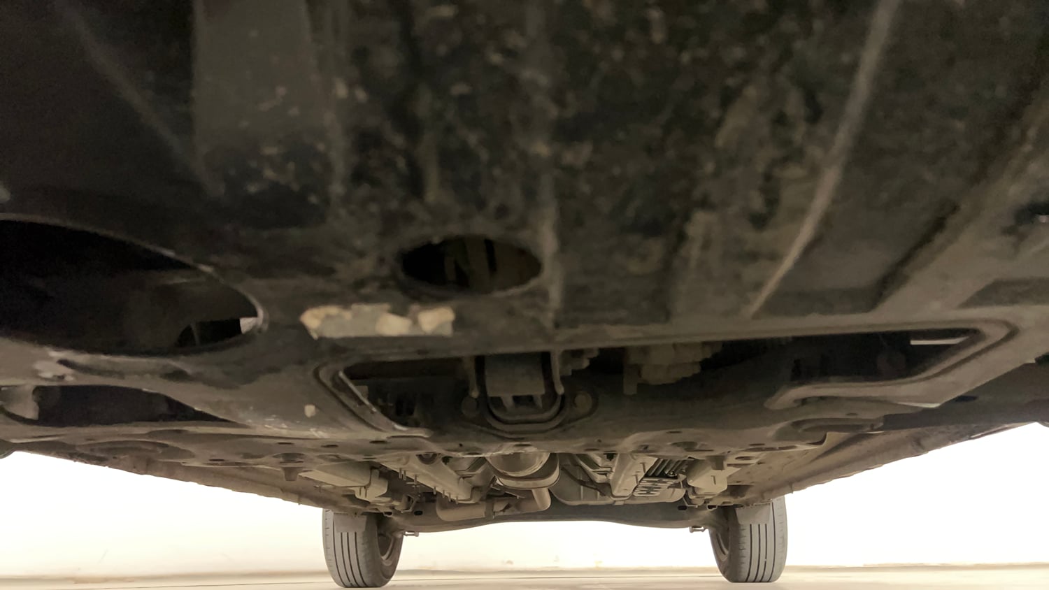 Used 2023 Hyundai Creta E 1.5 Petrol Petrol Manual extra FRONT LEFT UNDERBODY VIEW