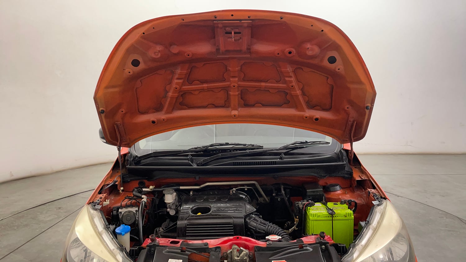 Used 2018 Maruti Suzuki Celerio X Zxi (O) AMT Petrol Automatic engine ENGINE & BONNET OPEN FRONT VIEW