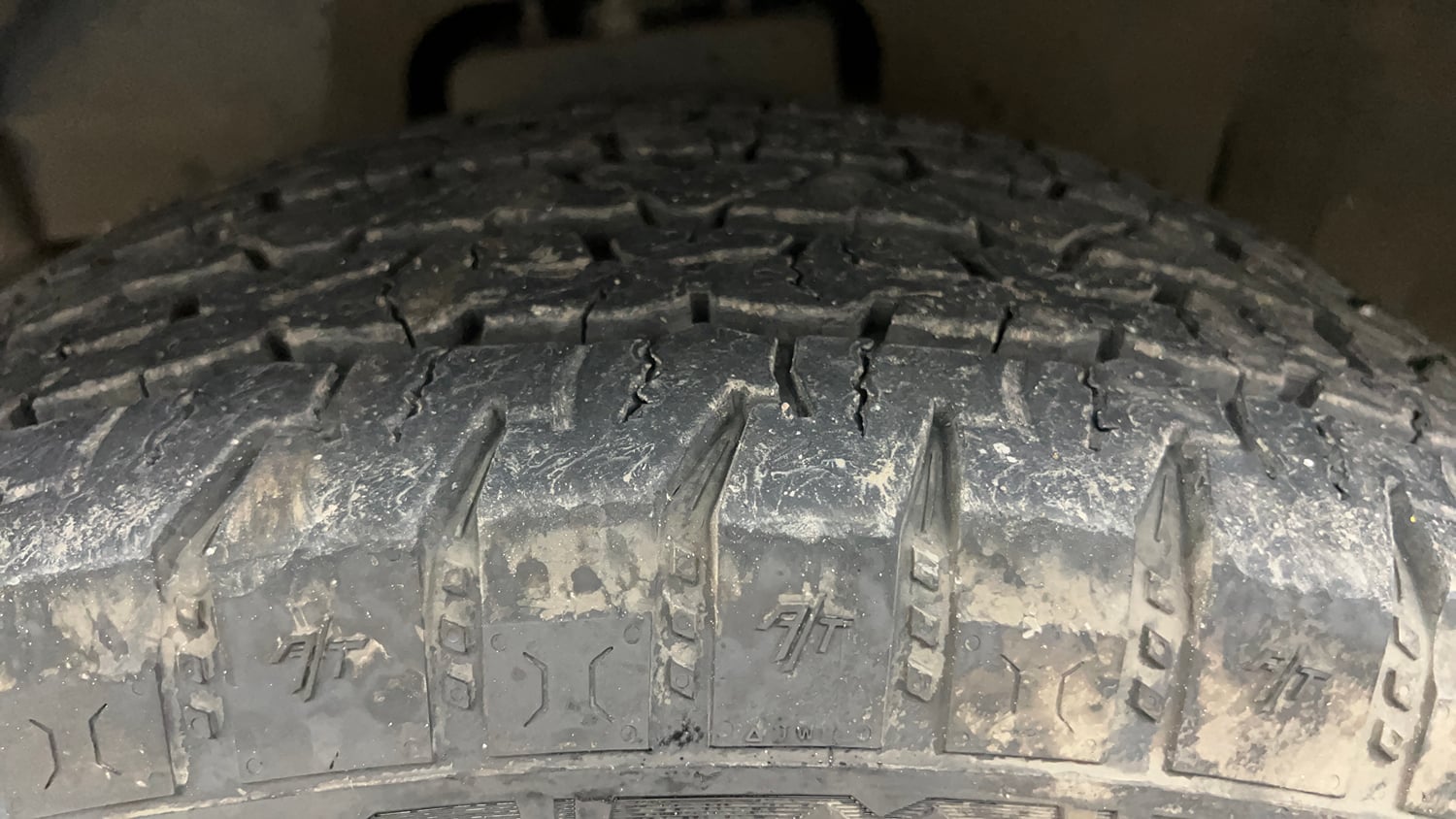Used 2024 Mahindra Thar LX Hard Top Petrol AT RWD Petrol Automatic tyres LEFT FRONT TYRE TREAD VIEW