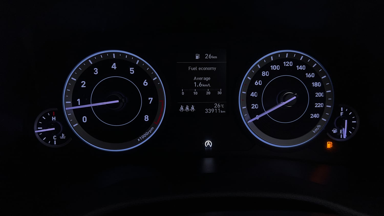 Used 2023 Hyundai Creta SX 1.5 Petrol Petrol Manual interior CLUSTERMETER VIEW