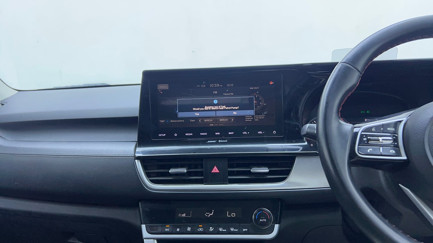 Used 2020 Kia Seltos GTX Plus DCT 1.4 Petrol Automatic interior MUSIC SYSTEM & AC CONTROL VIEW