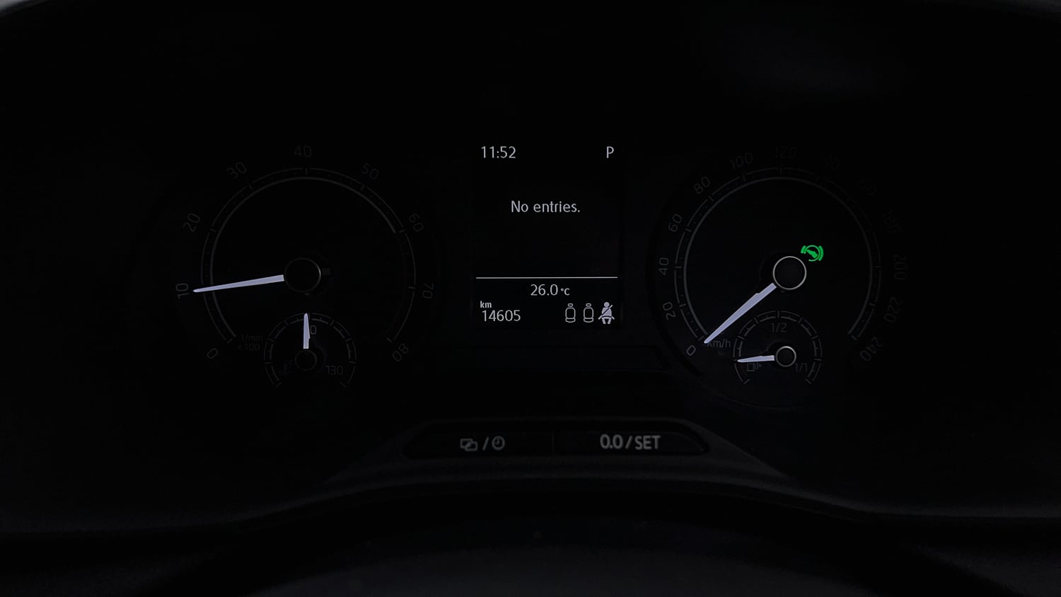 Used 2026 Skoda Kylaq Signature AT Petrol Automatic interior CLUSTERMETER VIEW
