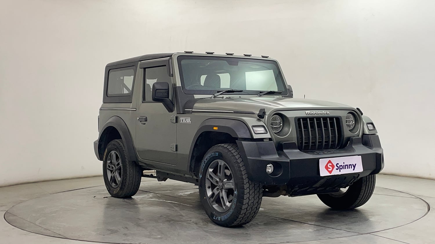 Used 2021 mahindra Thar LX Hard Top Petrol AT 4WD Petrol Automatic exterior RIGHT FRONT CORNER VIEW