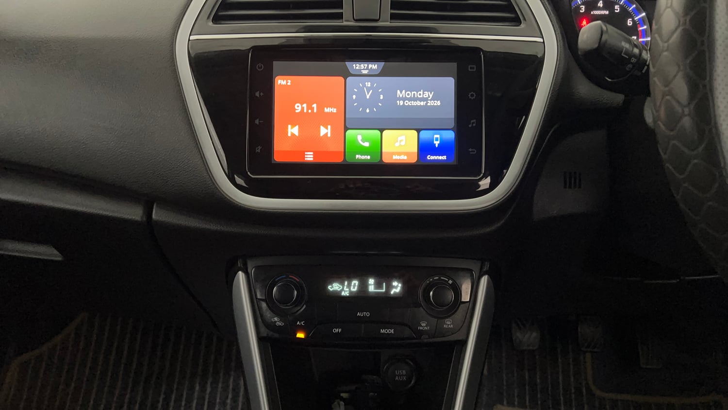 Used 2022 Maruti Suzuki S-Cross Zeta Petrol Manual interior MUSIC SYSTEM & AC CONTROL VIEW