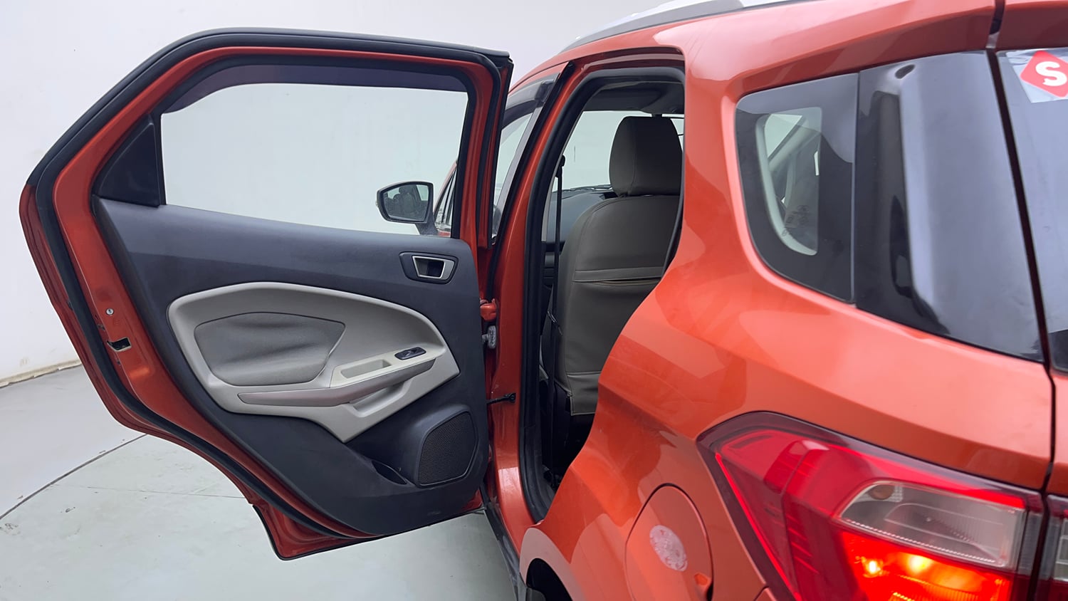 Used 2017 Ford EcoSport Trend+ 1.5L TDCi Diesel Manual interior LEFT REAR DOOR OPEN VIEW