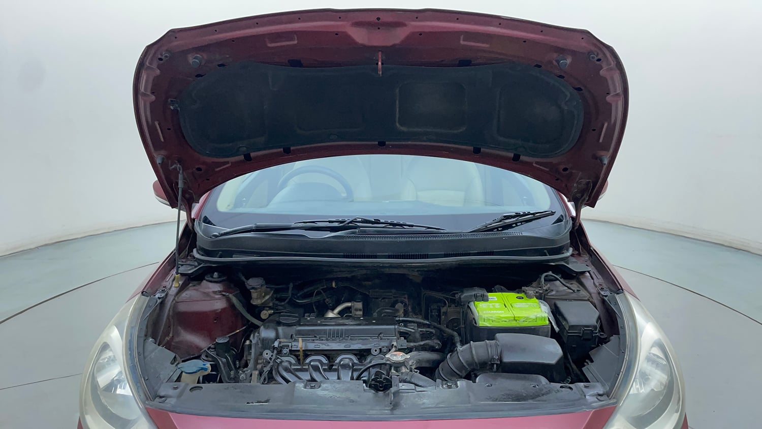 Used 2013 Hyundai Verna Fluidic 1.6 VTVT SX Petrol Manual engine ENGINE & BONNET OPEN FRONT VIEW