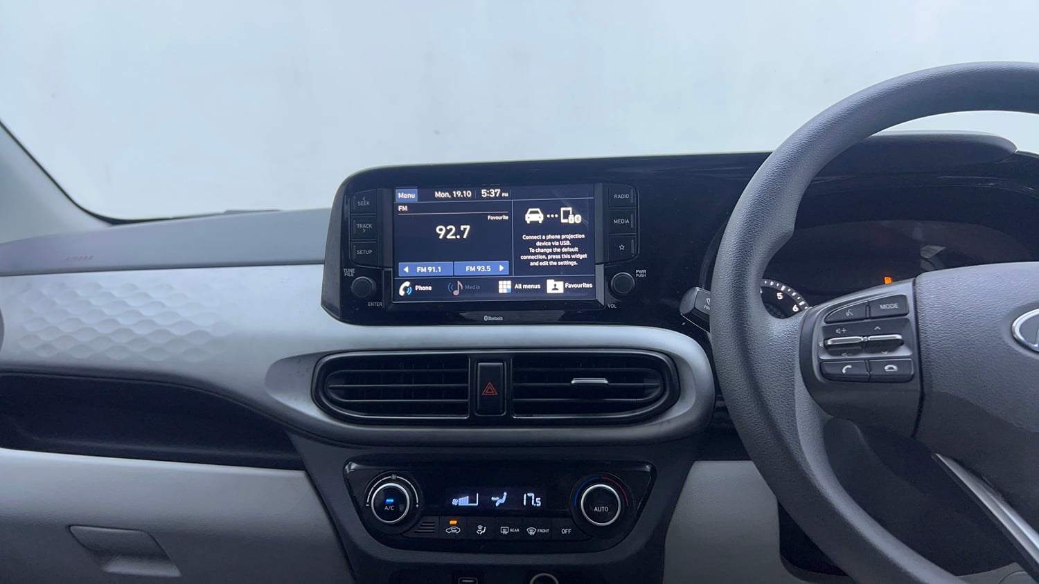 Used 2021 Hyundai Grand i10 Nios Sportz 1.2 Kappa VTVT CNG Cng Manual interior MUSIC SYSTEM & AC CONTROL VIEW