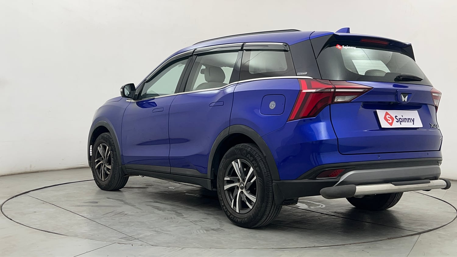 Used 2022 Mahindra XUV700 AX 5 Petrol MT 7 STR Petrol Manual exterior LEFT REAR CORNER VIEW