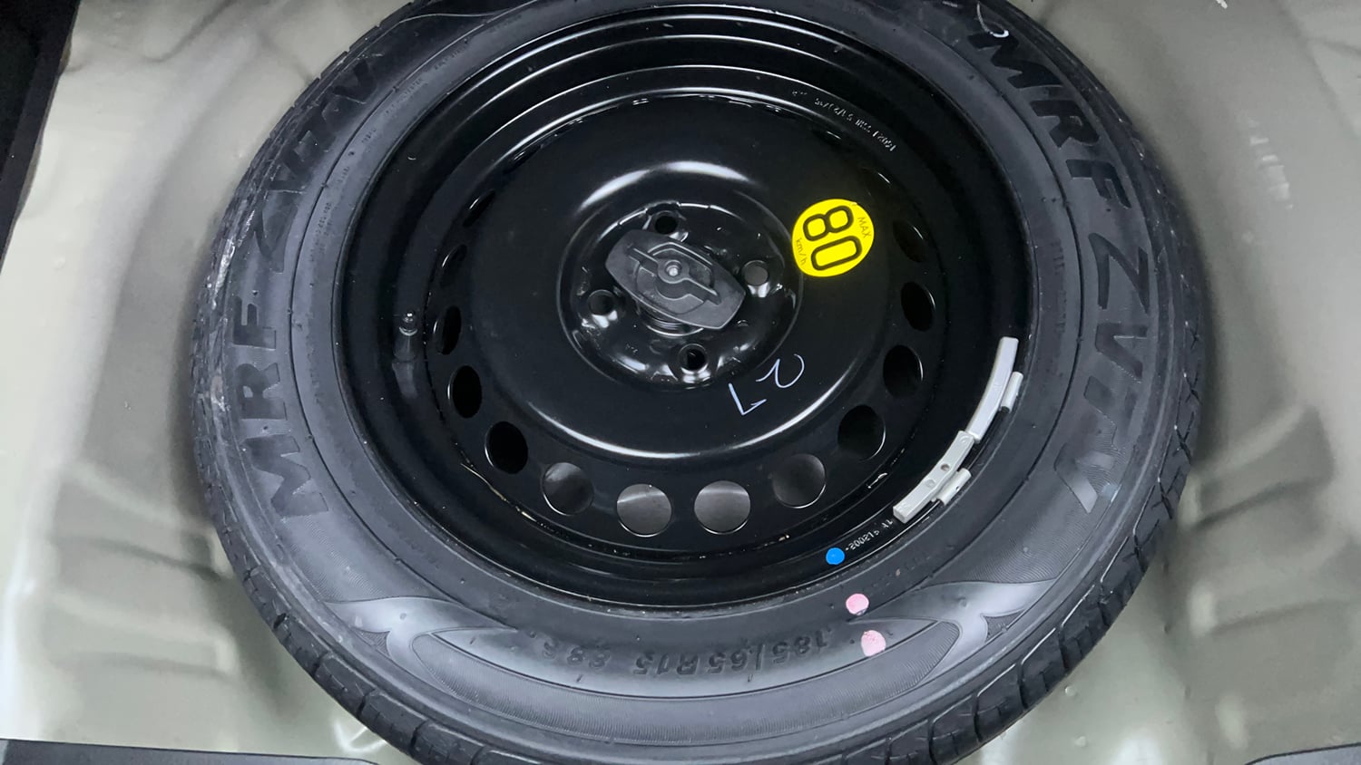 Used 2016 Maruti Suzuki Baleno Alpha 1.2 Petrol Manual tyres SPARE TYRE VIEW