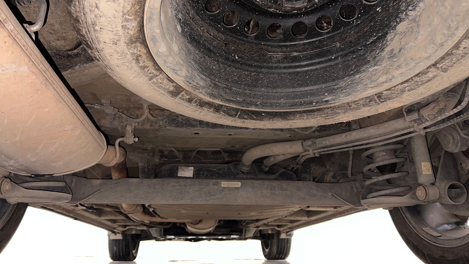 Used 2024 MG Motors Hector Plus Savvy Pro 1.5 Turbo Petrol CVT 7 STR Petrol Automatic extra REAR UNDERBODY VIEW (TAKEN FROM REAR)