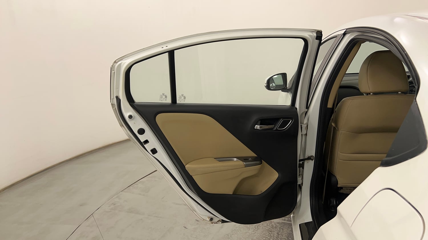 Used 2017 Honda City ZX CVT Petrol Petrol Automatic interior LEFT REAR DOOR OPEN VIEW