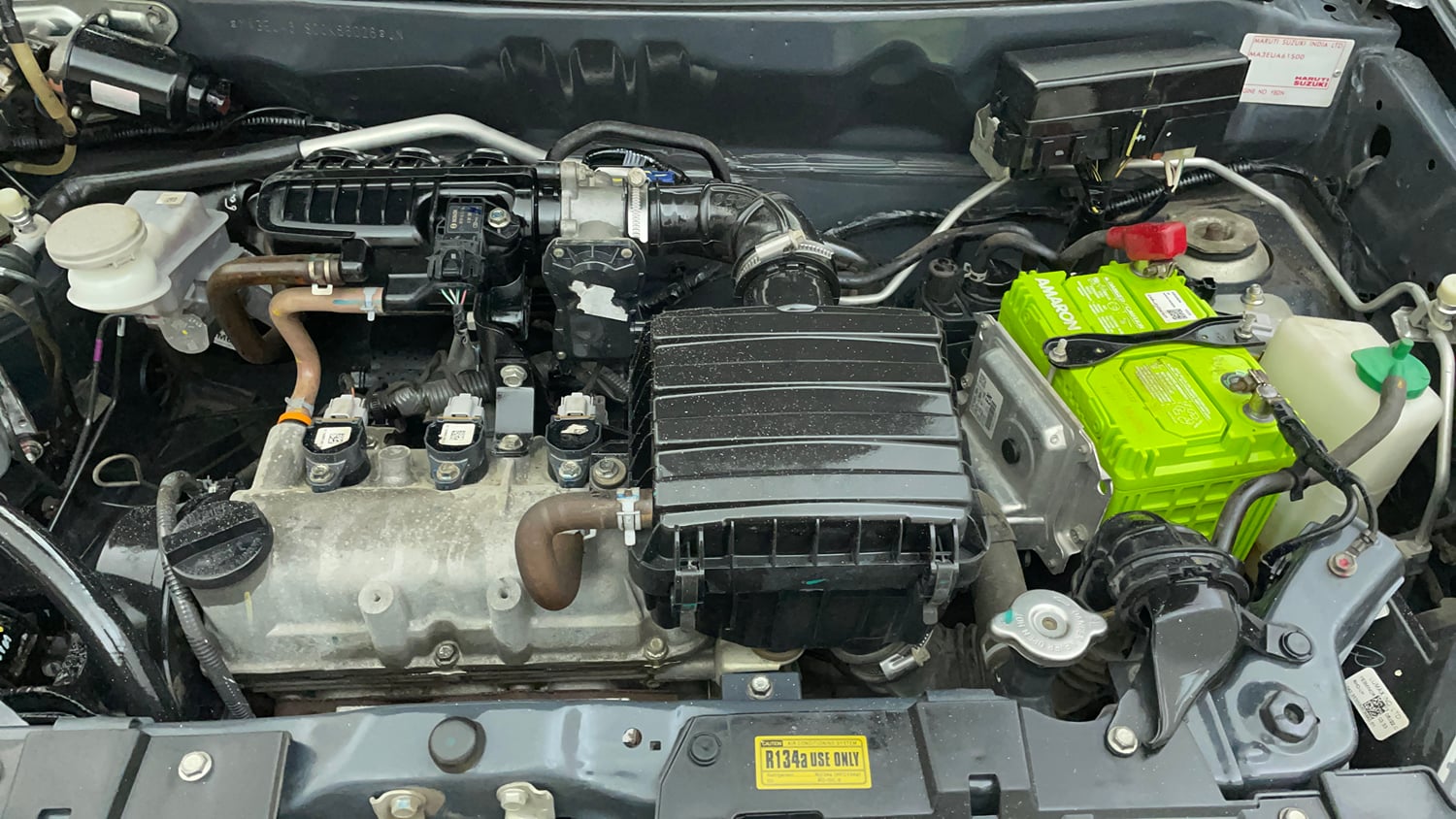 Used 2022 Maruti Suzuki Alto 800 LXi (O) Petrol Manual engine ENGINE LEFT SIDE VIEW