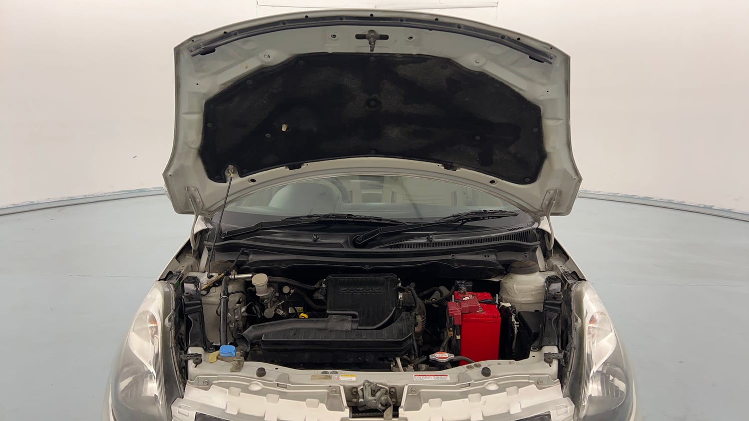 Used 2015 Maruti Suzuki Swift Dzire VXI Petrol Manual engine ENGINE & BONNET OPEN FRONT VIEW