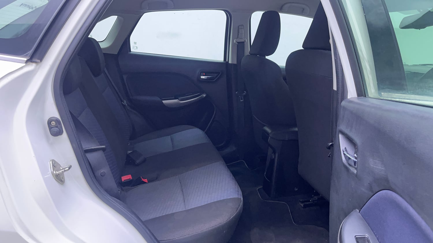 Used 2020 Toyota Glanza V CVT Petrol Automatic interior RIGHT SIDE REAR DOOR CABIN VIEW