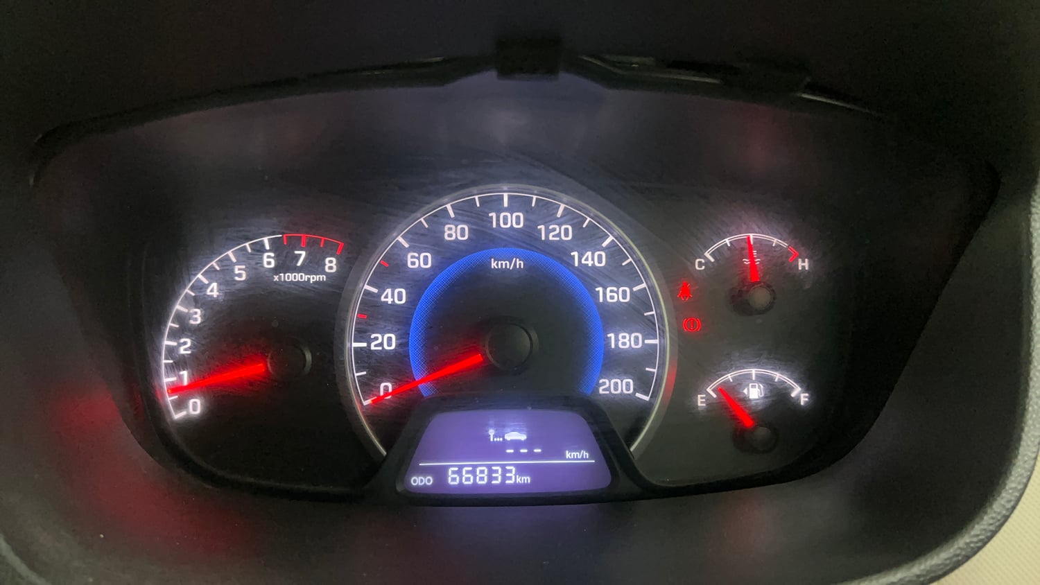 Used 2015 Hyundai Grand i10 Magna 1.2 Kappa VTVT Petrol Manual interior CLUSTERMETER VIEW