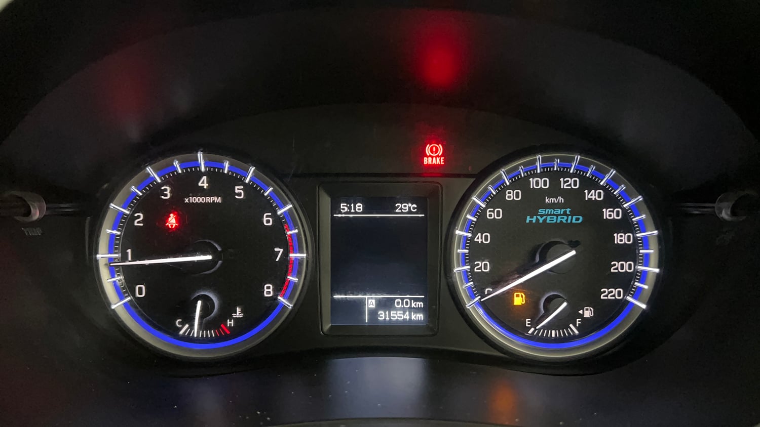 Used 2020 Maruti Suzuki S-Cross Zeta Petrol Manual interior CLUSTERMETER VIEW