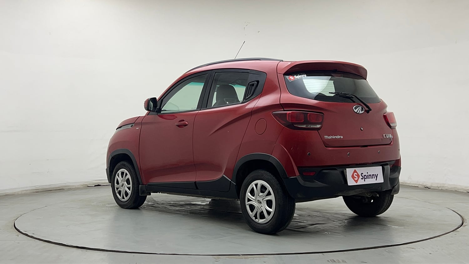 Used 2016 Mahindra KUV100 K6+ 6 STR Petrol Manual exterior LEFT REAR CORNER VIEW