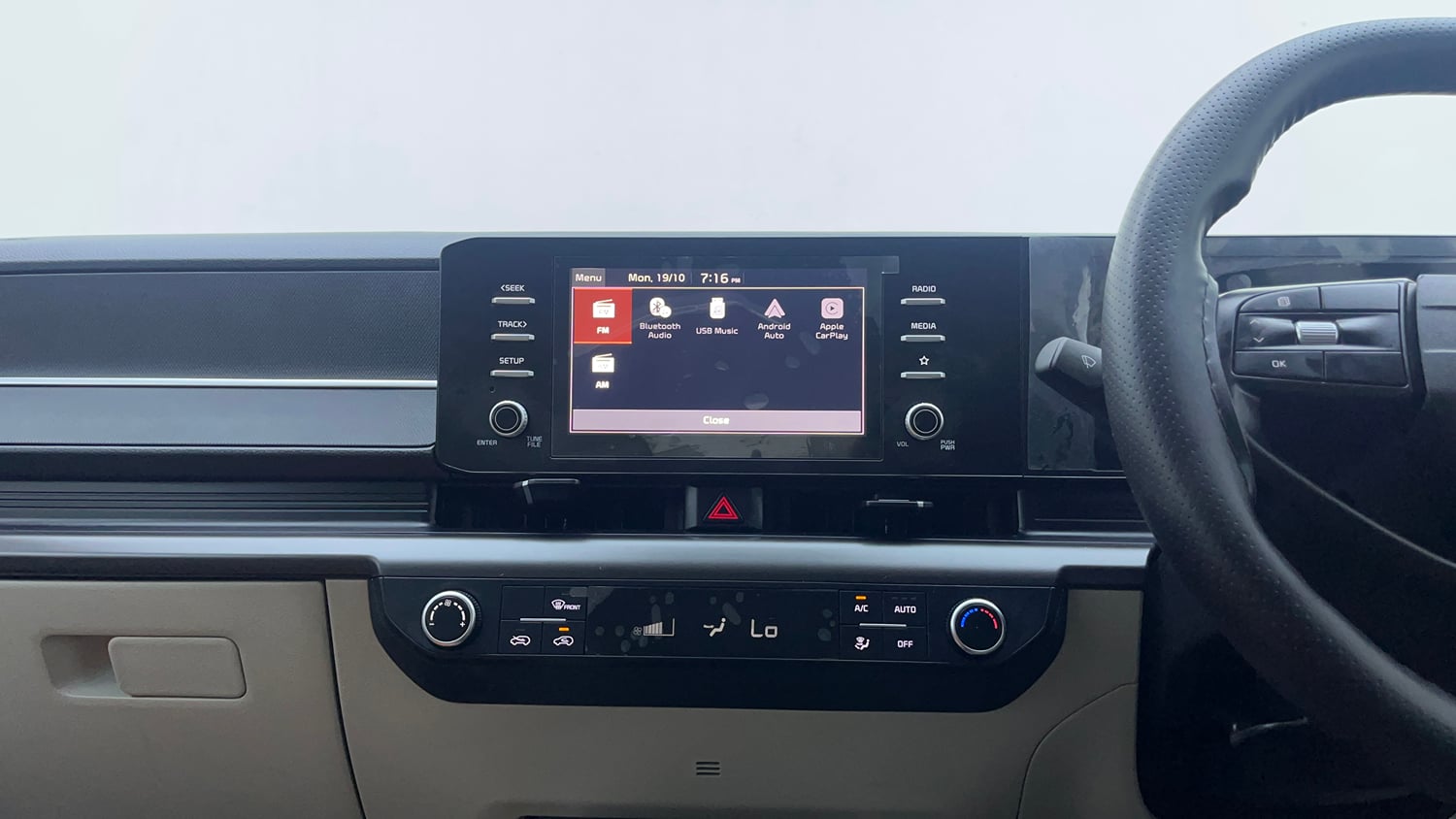 Used 2025 Kia Carens Clavis HTK 1.5 Petrol MT Petrol Manual interior MUSIC SYSTEM & AC CONTROL VIEW