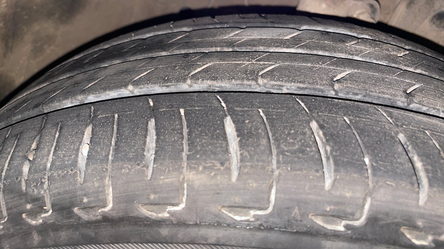 Used 2020 Honda City ZX CVT Petrol Petrol Automatic tyres RIGHT FRONT TYRE TREAD VIEW