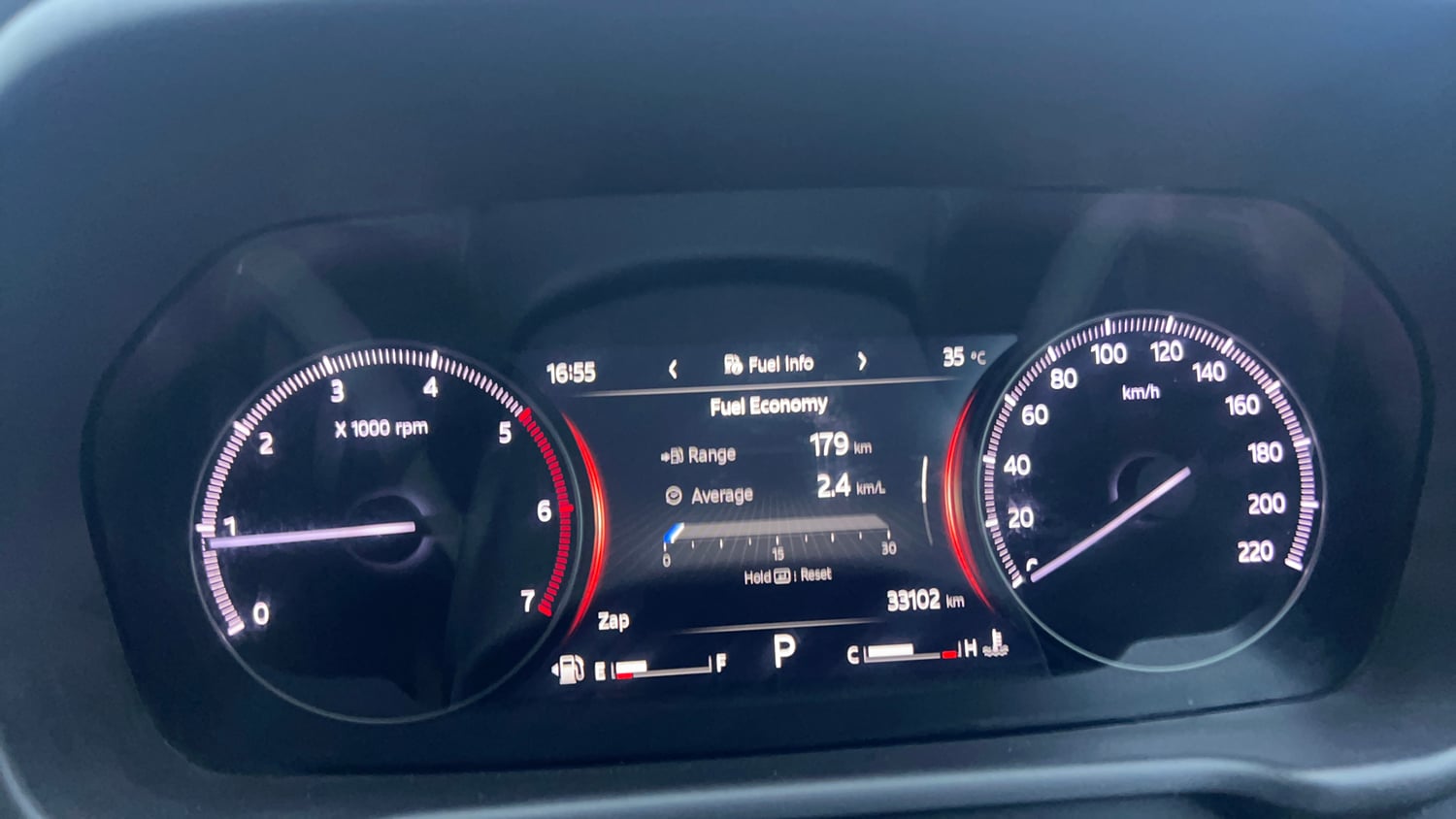 Used 2024 Mahindra Scorpio N Z8 L Diesel AT 2WD 7 STR Diesel Automatic interior CLUSTERMETER VIEW