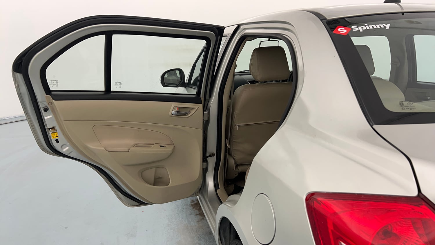 Used 2015 Maruti Suzuki Swift Dzire VXI Petrol Manual interior LEFT REAR DOOR OPEN VIEW