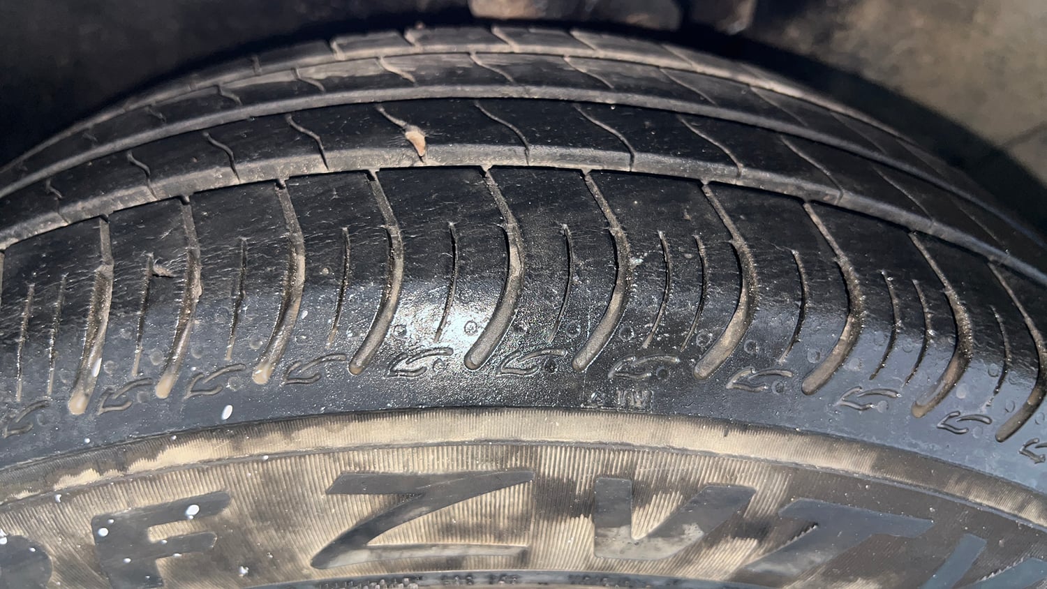 Used 2024 Maruti Suzuki Wagon R VXI 1.0 CNG Cng Manual tyres RIGHT FRONT TYRE TREAD VIEW
