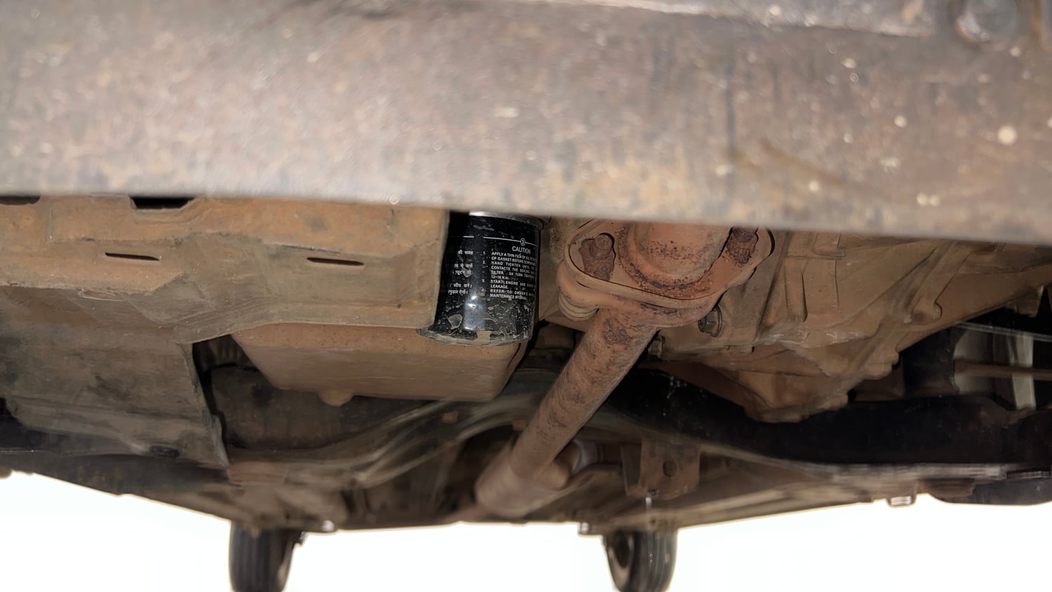 Used 2017 Maruti Suzuki Celerio ZXI (O) AMT Petrol Automatic extra FRONT LEFT UNDERBODY VIEW