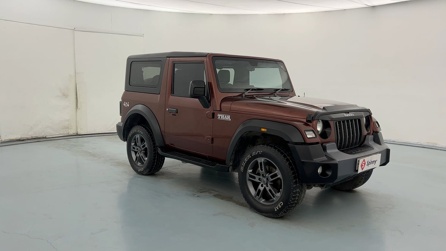 Used 2021 mahindra Thar LX Hard Top Petrol MT 4WD Petrol Manual exterior RIGHT FRONT CORNER VIEW