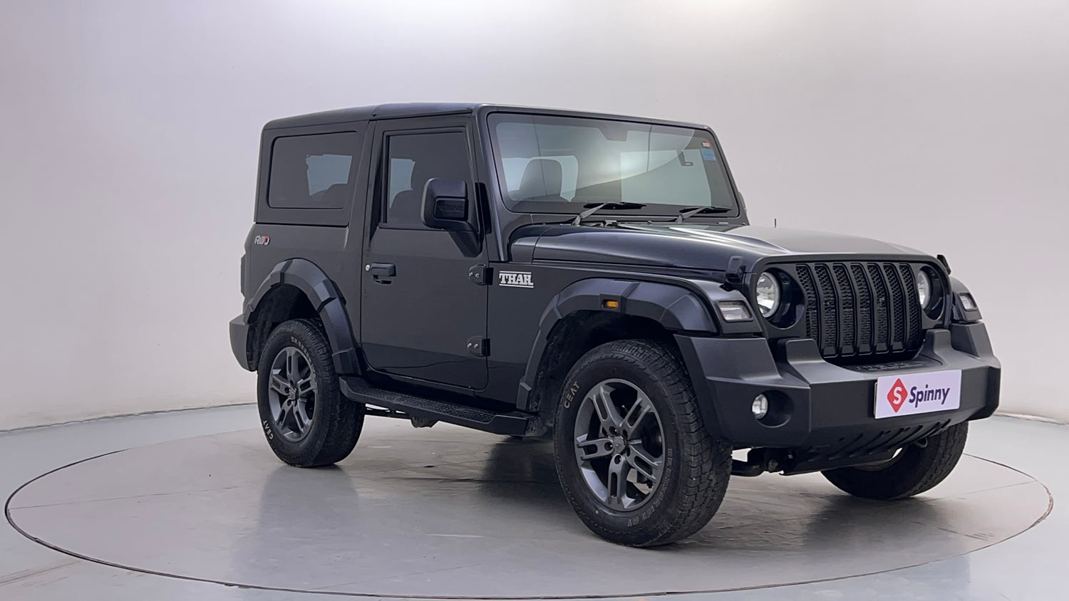 Used 2024 Mahindra Thar LX Hard Top Petrol AT RWD Petrol Automatic exterior RIGHT FRONT CORNER VIEW