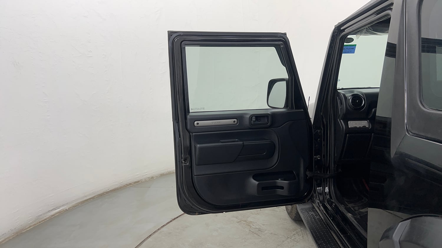Used 2024 Mahindra Thar LX Hard Top Petrol AT RWD Petrol Automatic interior LEFT FRONT DOOR OPEN VIEW