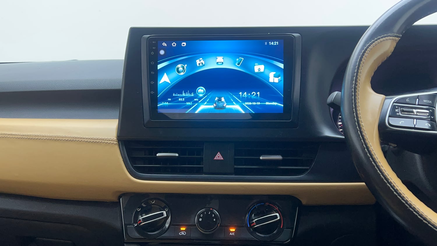 Used 2023 Kia Seltos HTK 1.5 Petrol Manual interior MUSIC SYSTEM & AC CONTROL VIEW