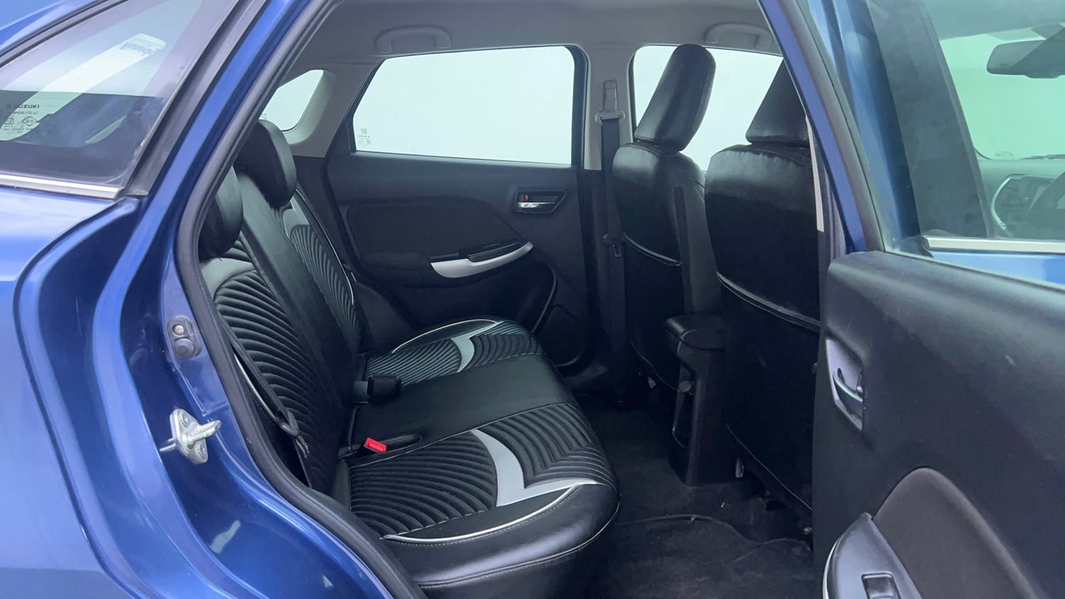 Used 2017 Maruti Suzuki Baleno Zeta 1.2 Petrol Manual interior RIGHT SIDE REAR DOOR CABIN VIEW