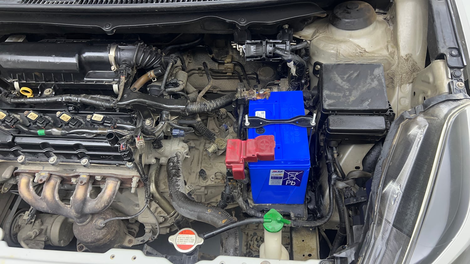 Used 2017 Maruti Suzuki Baleno Alpha 1.2 Petrol Manual engine ENGINE LEFT SIDE VIEW