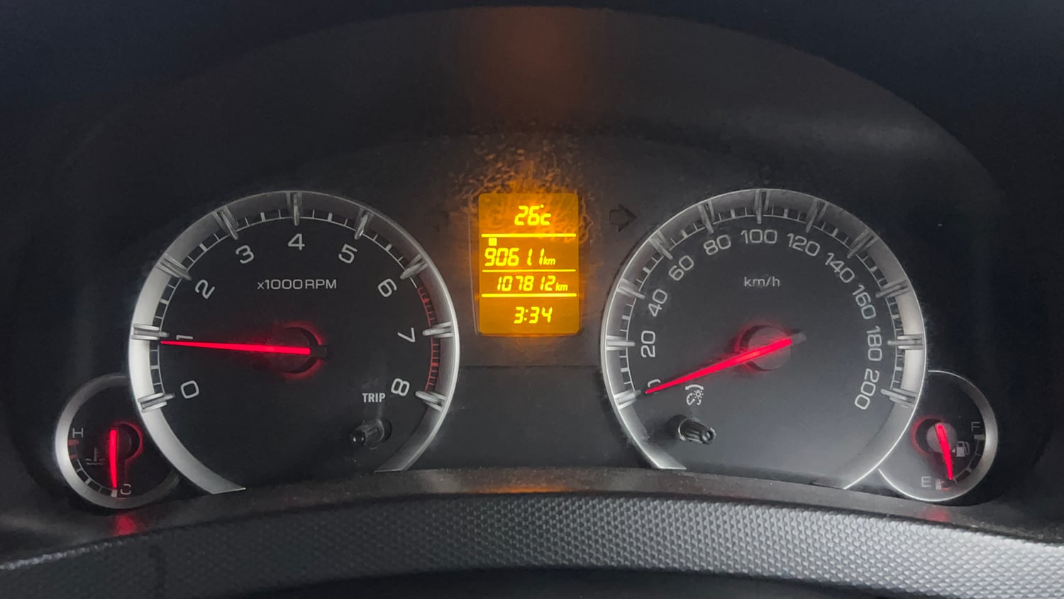 Used 2015 Maruti Suzuki Swift Dzire ZXI Petrol Manual interior CLUSTERMETER VIEW