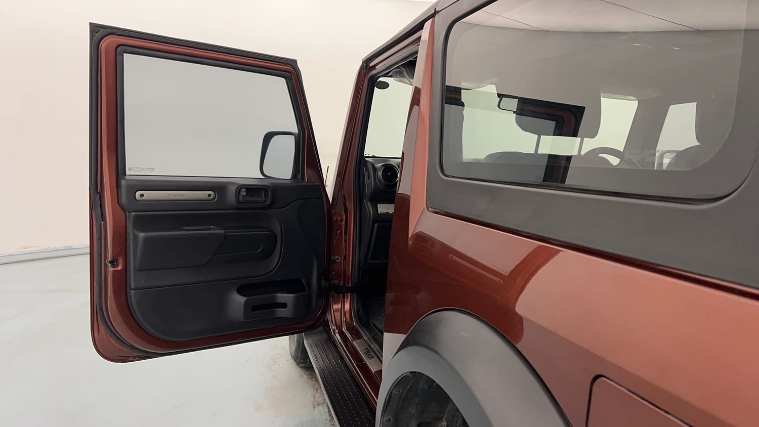 Used 2021 mahindra Thar LX Hard Top Petrol MT 4WD Petrol Manual interior LEFT FRONT DOOR OPEN VIEW