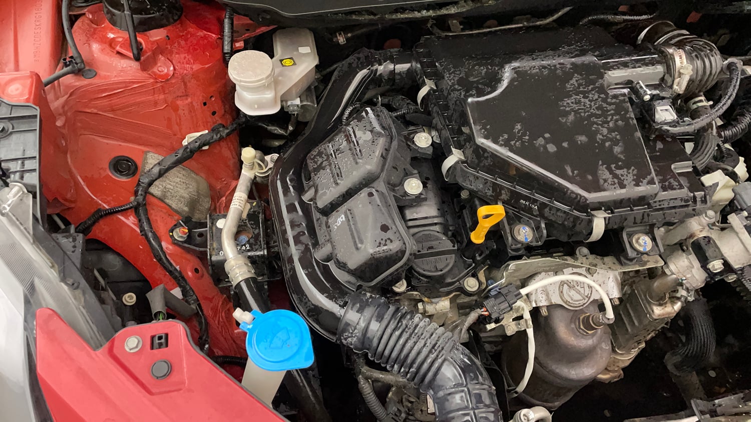 Used 2024 Maruti Suzuki Swift VXi (O) AMT Petrol Automatic engine ENGINE RIGHT SIDE VIEW