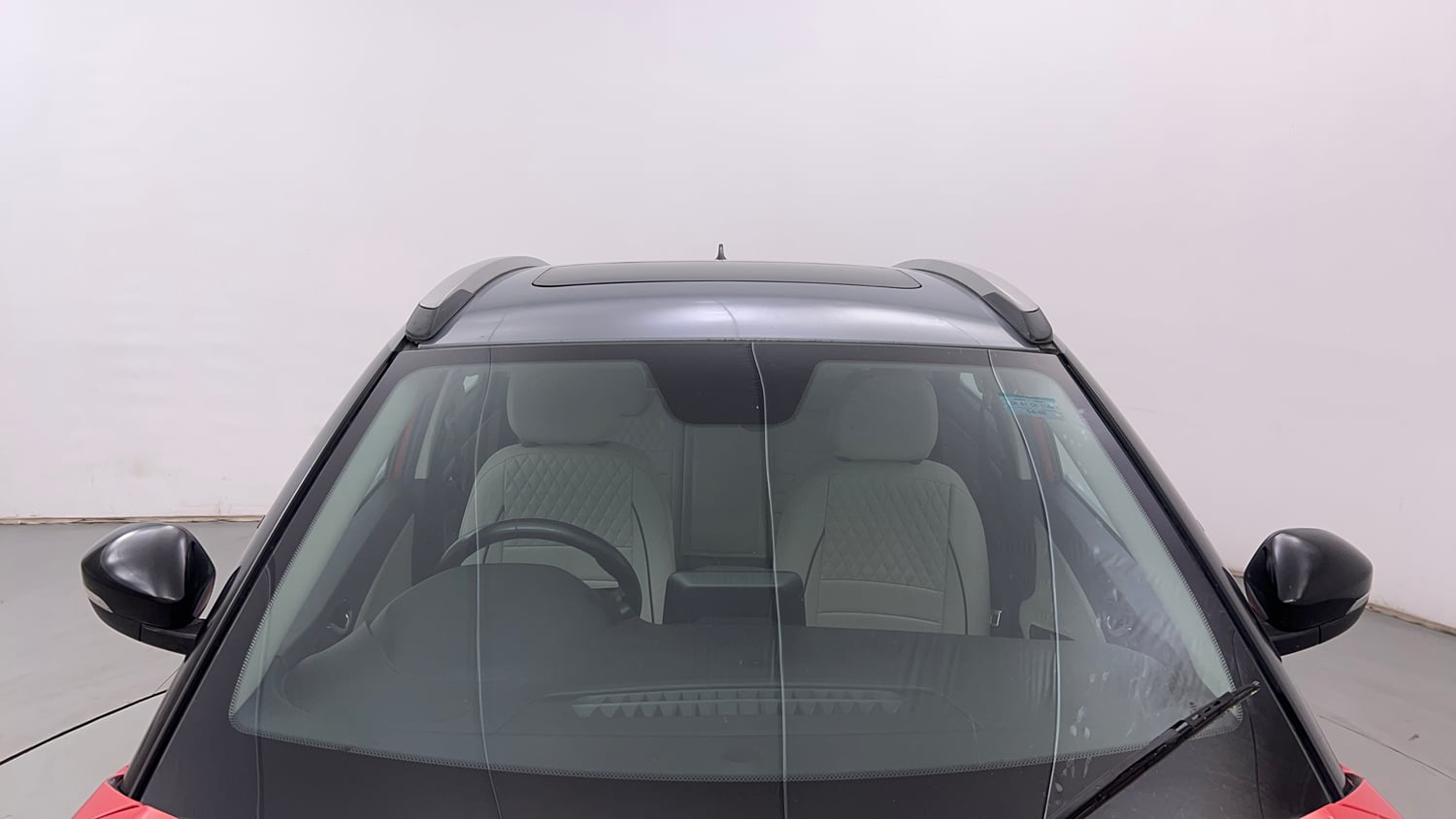 Used 2022 Tata Nexon XZA Plus  (S) Dual Tone Petrol Automatic exterior FRONT WINDSHIELD VIEW