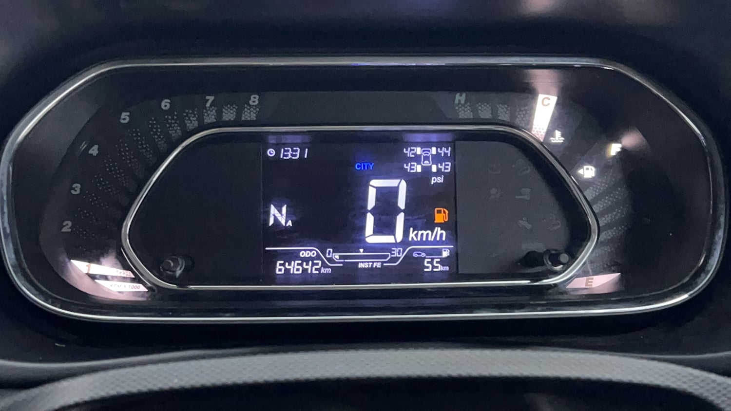 Used 2022 Tata Nexon XZA Plus  (S) Dual Tone Petrol Automatic interior CLUSTERMETER VIEW