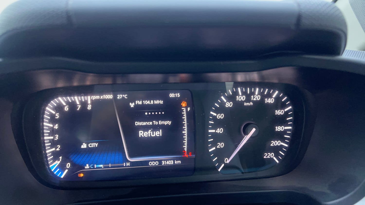 Used 2021 Tata Altroz XZ Petrol Petrol Manual interior CLUSTERMETER VIEW