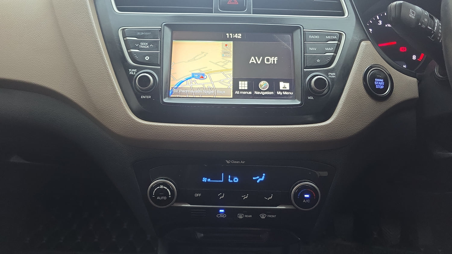 Used 2019 Hyundai Elite i20 Asta 1.2 (O) Petrol Manual interior MUSIC SYSTEM & AC CONTROL VIEW