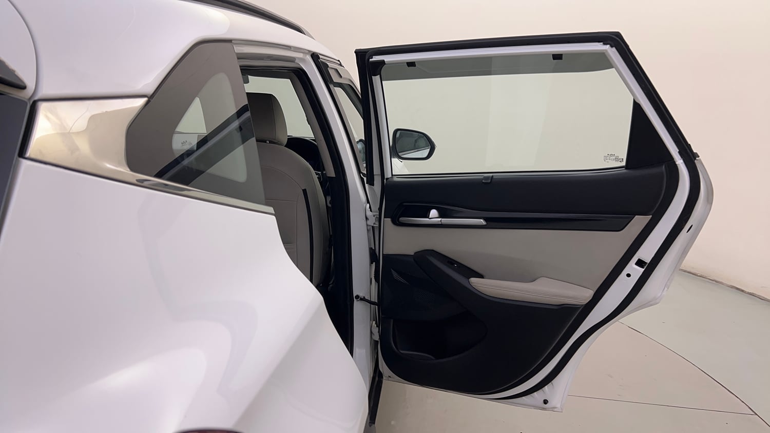 Used 2022 Kia Seltos HTX 1.5 Petrol Manual interior RIGHT REAR DOOR OPEN VIEW