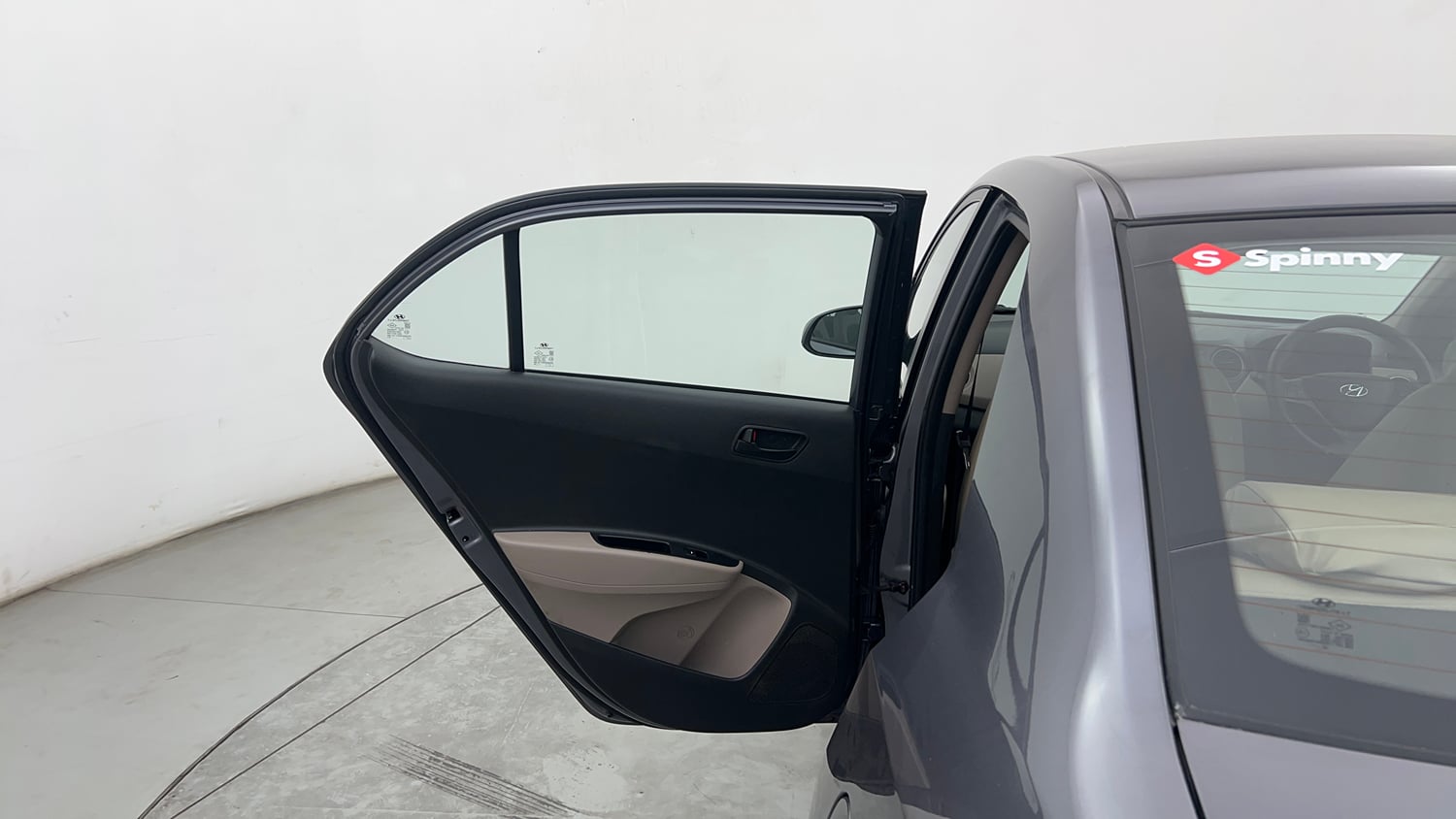 Used 2019 Hyundai Xcent S Petrol Manual interior LEFT REAR DOOR OPEN VIEW