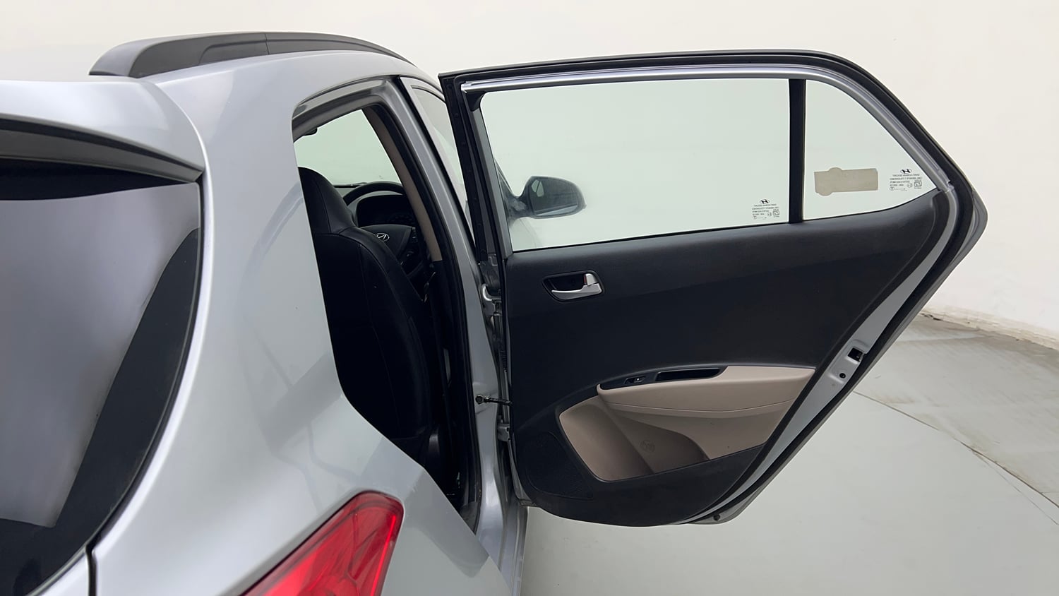 Used 2019 Hyundai Grand i10 Sportz 1.2 Kappa VTVT Petrol Manual interior RIGHT REAR DOOR OPEN VIEW