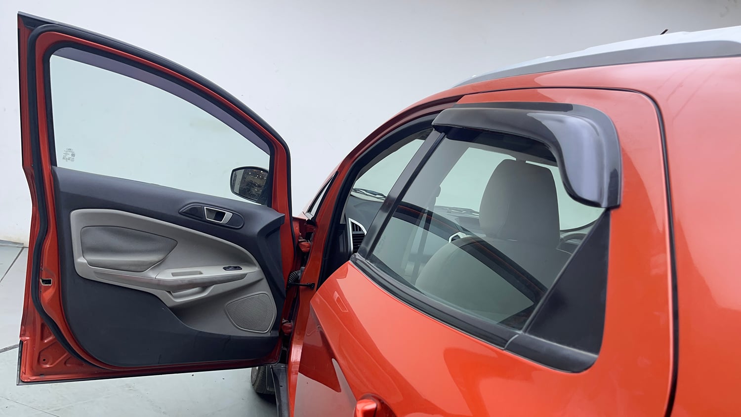 Used 2017 Ford EcoSport Trend+ 1.5L TDCi Diesel Manual interior LEFT FRONT DOOR OPEN VIEW