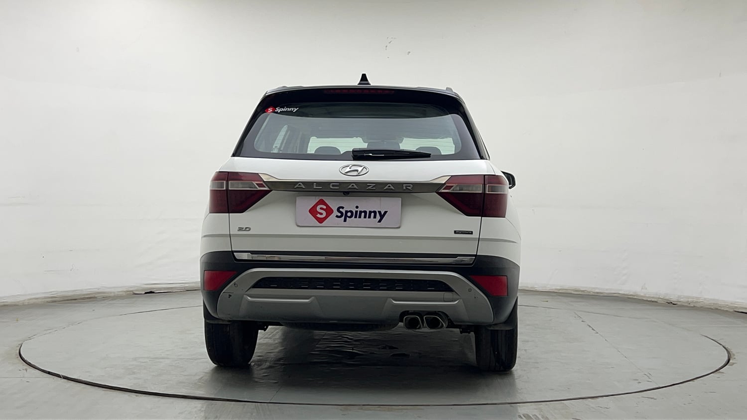 Used 2022 Hyundai Alcazar Signature (O) 6 STR 2.0 Petrol AT Dual Tone Petrol Automatic exterior BACK VIEW