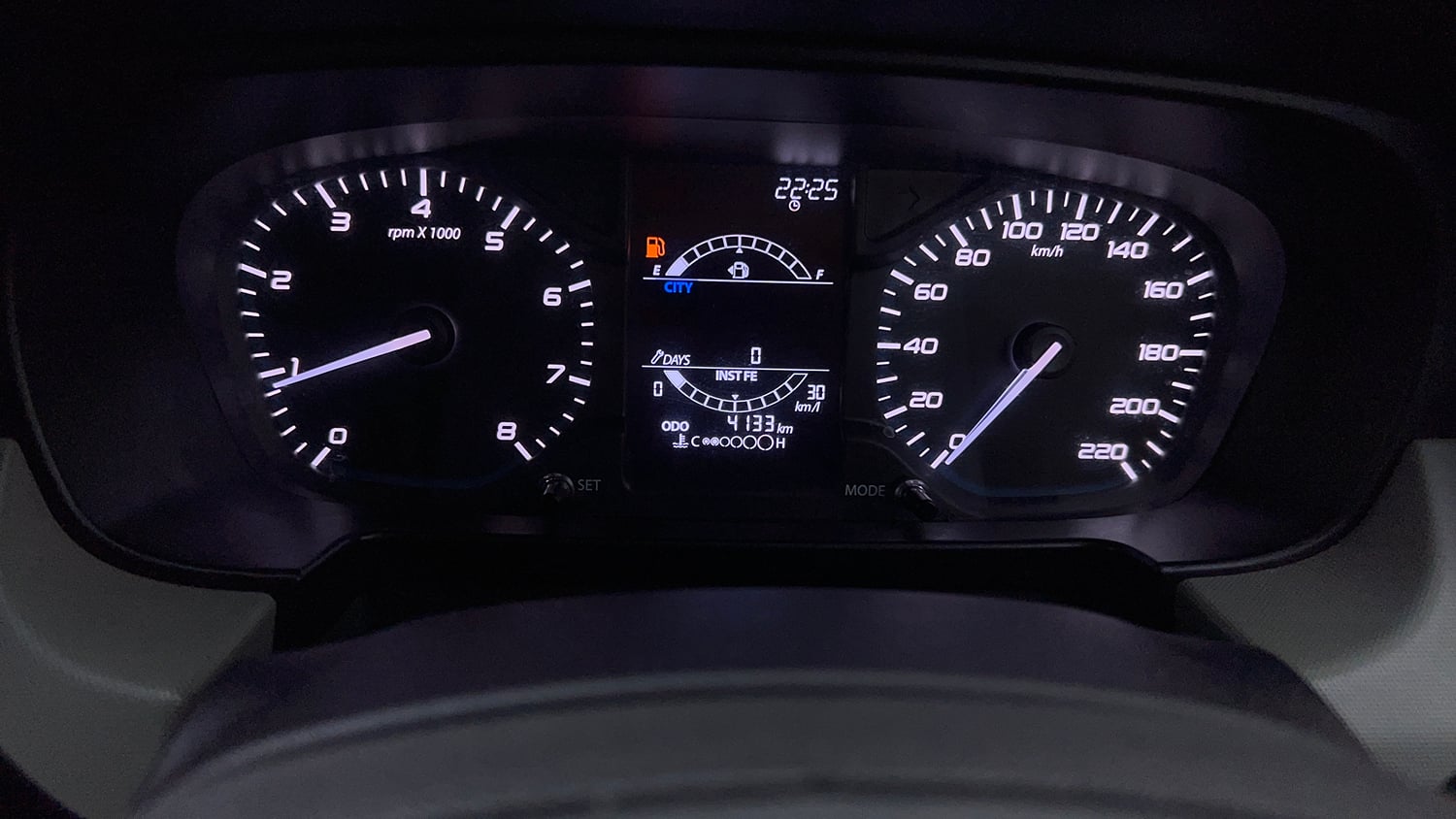 Used 2023 Tata Punch Adventure Rhythm Pack MT Petrol Manual interior CLUSTERMETER VIEW