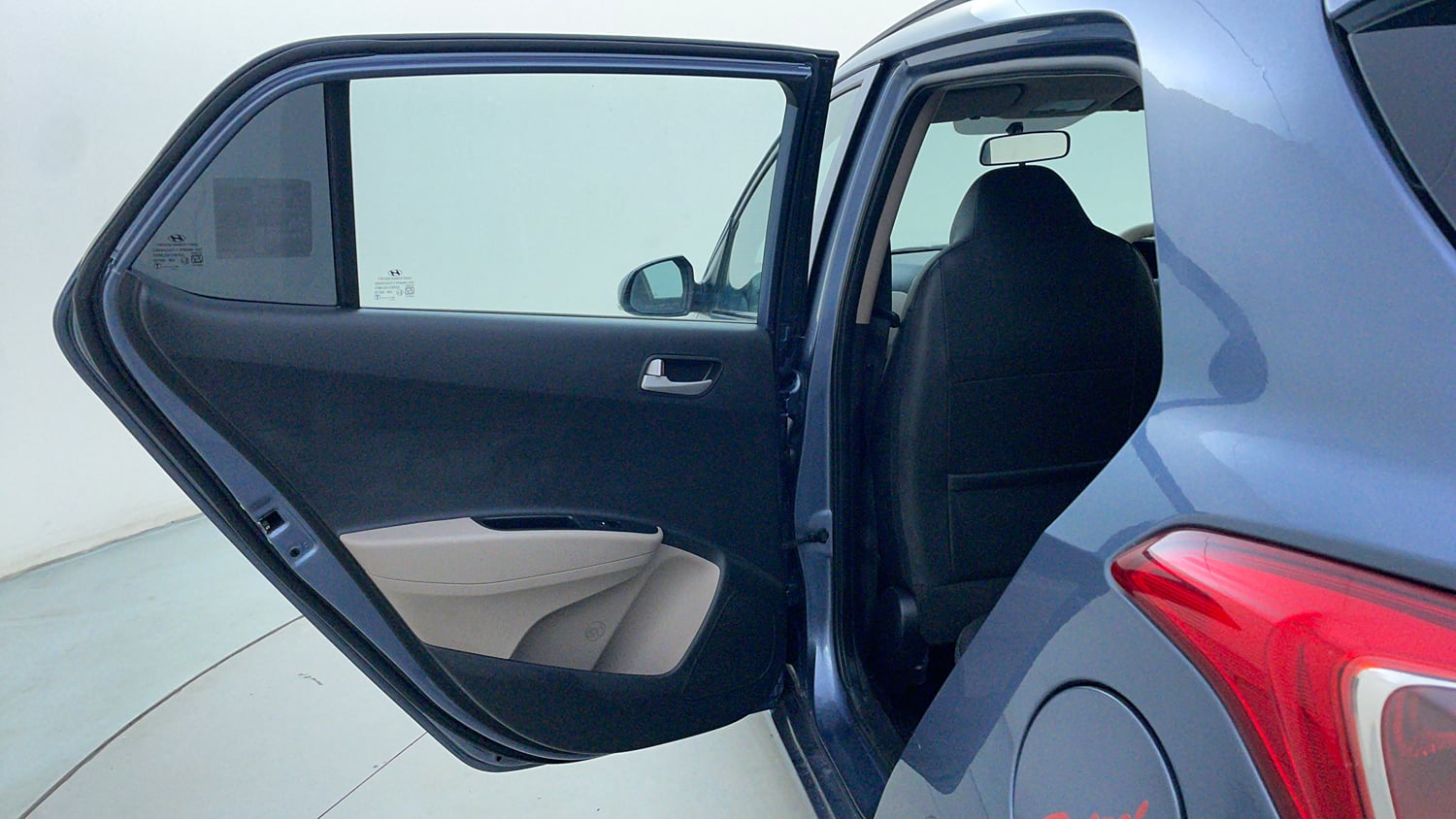 Used 2014 Hyundai Grand i10 Asta AT 1.2 Kappa VTVT Petrol Automatic interior LEFT REAR DOOR OPEN VIEW